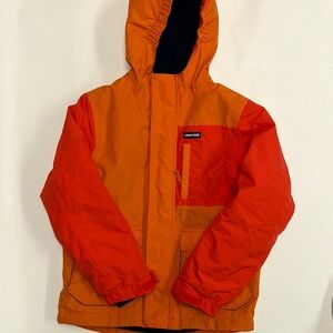 Lands' End Bright Orange Waterproof Ski Jacket